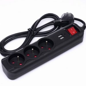 Pikenduskaabel USB 3m 3 pistikupesaga KD4032