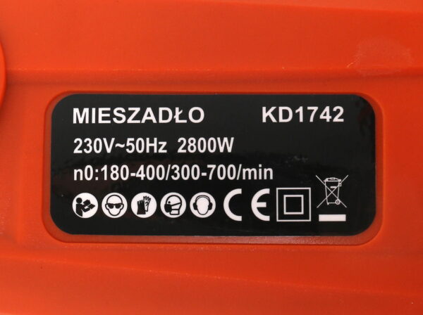 ELEKTRILINE SEGISTI LIIMMÖRTIDELE 2800W KD1742 - Image 5