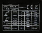 INVERTERKEEVITAJA MIG/MAG + MMA +TIG-LIFT KD1834 - Image 5