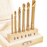 Puuriterad KD997 6pc. 3–8 mm lõikurid